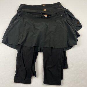 Lucy Skirt Leggings Women’s L Black Active Tennis Gym Yoga Workout Lot Of 3